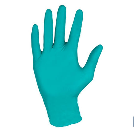 Caja de 100 guantes de nitrilo desechables de color verde, sin polvo, de alta resistencia y protección profesional Cofan · Imagen de la familia Cofan
