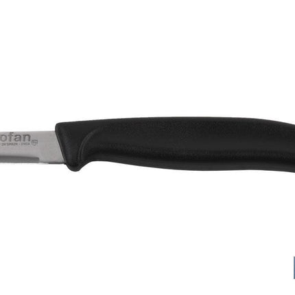 Cuchillo de Recolección | Pack de 12 Unidades | Punta redonda | Medida de la hoja 45 mm | Mango de Color negro