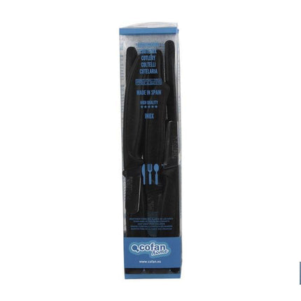 Cuchillo de Recolección | Pack de 12 Unidades | Punta redonda | Medida de la hoja 45 mm | Mango de Color negro