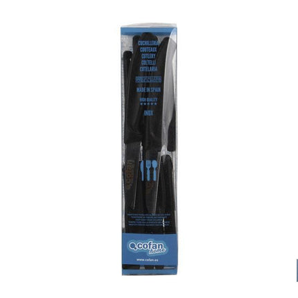 Cuchillo de Recolección | Pack de 12 Unidades | Modelo pico pato | Medida de la hoja 65 mm | Mango de Color negro