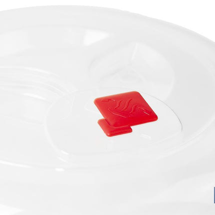 Tapa de Microondas | Modelo Udai | Fabricada en Polipropileno Transparente | Medidas 26,5 x 8,2 cm