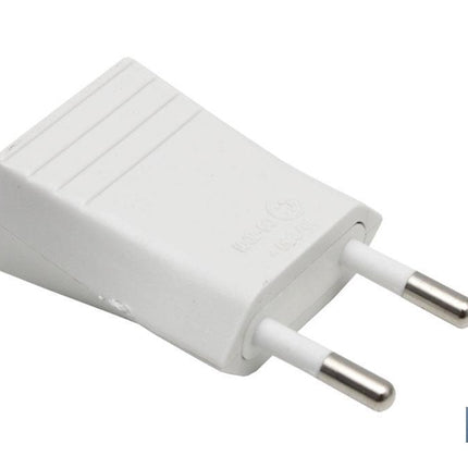 Clavija Bipolar de espiga | 10 A - 250 V | Color Blanco