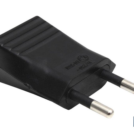 Clavija Bipolar de espiga | 10A - 250V | Color Negro