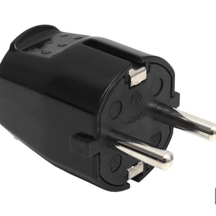 Clavija Bipolar Schuko | 16 A - 250 V | Color Negro