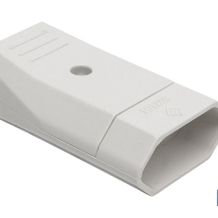 Base enchufe bipolar aérea | Color blanco | 10 A - 250 V