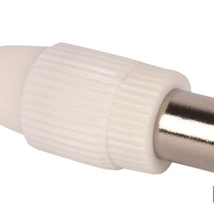 Conector de Antena TV Recto | Vía Hembra | Longitud 9,5 mm