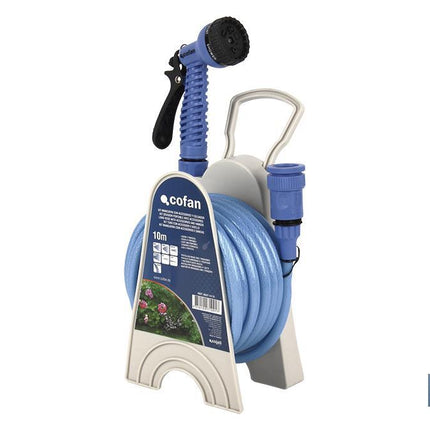 Kit de Manguera de 10 metros + Accesorios | Diámetro 9,5 mm | Ligera y Compacta | Uso Doméstico y de Jardín | Fácil Conexión y Almacenaje