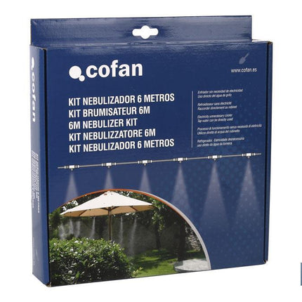 Kit de Nebulización de agua | 6 Metros | Contiene 3 Aspersores | Adecuado para terrazas y jardines