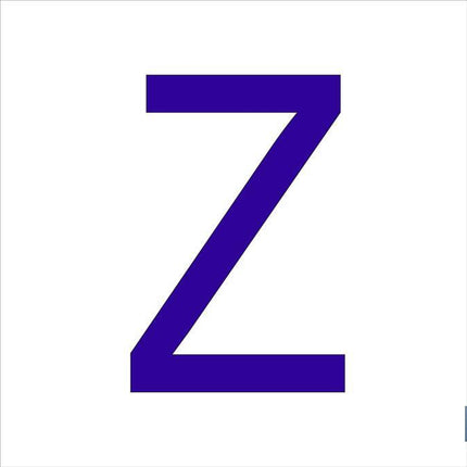 Z Letra en glasspack