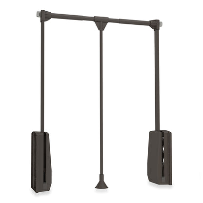 Hang folding wardrobe hanger, black/chrome/mocha, steel and plastic, 1 unit