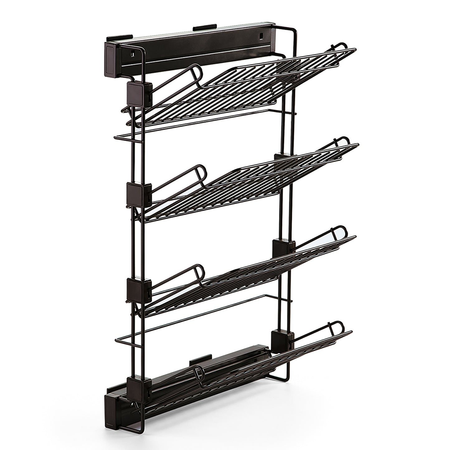 Removable side shoe rack, Mocha painted, Steel, 1 pc. 