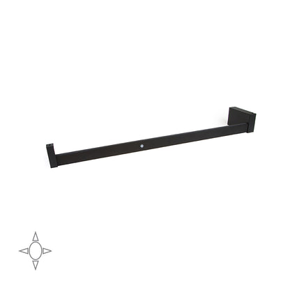 Castor LED closet rail with light, removable battery and motion sensor, painted mocha/anodized