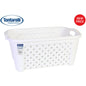 RECTANGULAR LAUNDRY BASKET 35 L ARIANNA WHITE