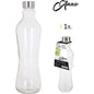 GLASS BOTTLE WITH METAL CAP 1LT ANNA