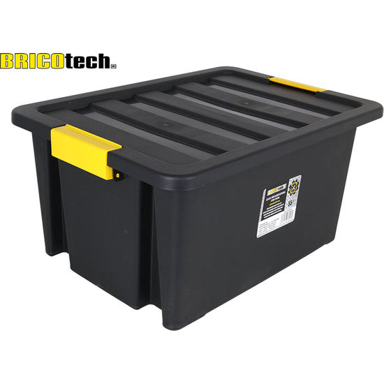 ORGANISER BOX WITH LID 55L BRICO