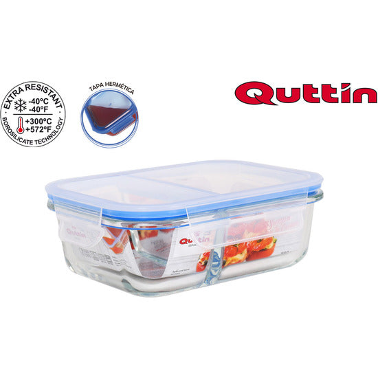 RECTANGULAR LUNCH BOX 18.3X14X6.3CM QUTTIN