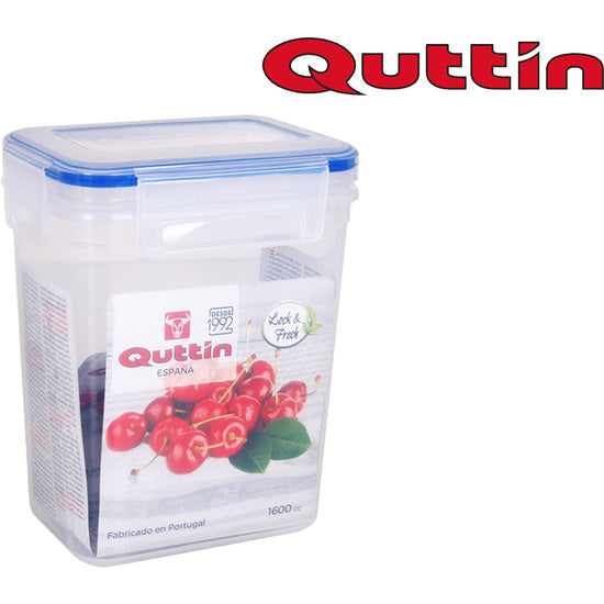 QUTTIN 1600CC RECTANGULAR HERMETIC LUNCH BOX