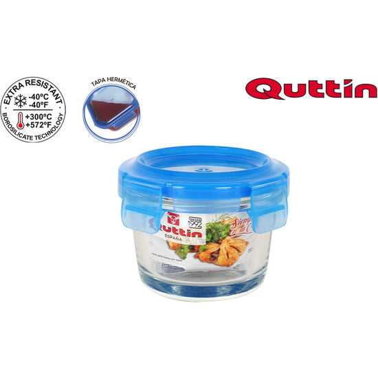 ROUND LUNCH BOX WITH BLUE LID 9X66CM QUTTIN