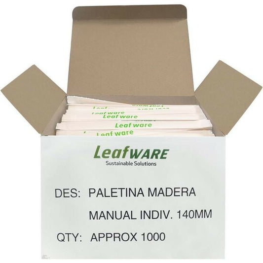 LEAFWARE INDIVIDUALLY PACKAGED WOODEN STICKS 1000PCS