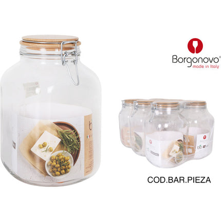 POTE HERMÉTICO PRIMIZIE 3100CC TAMPA DE BAMBU