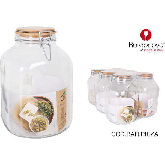 PRIMIZIE 4250CC AIR-TIGHT JAR BAMBOO LID