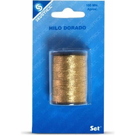 GOLDEN METALLIC THREAD 100 MT.