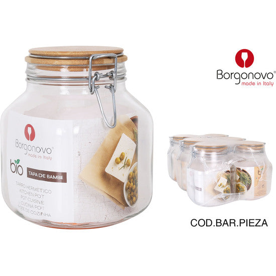 POTE HERMÉTICO - PRIMIZIE 2000CC TAMPA DE BAMBU