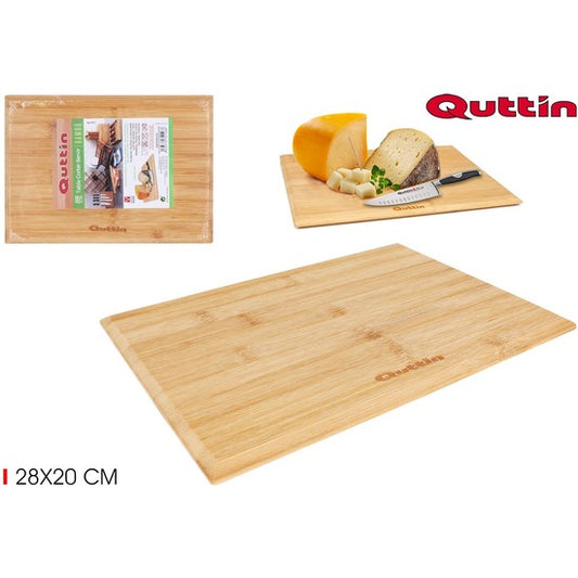 BAMBOO CUTTING SERVING BOARD 28X20CM