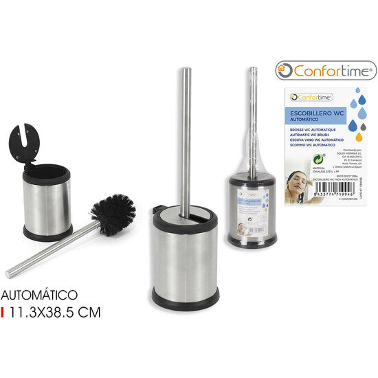 CONFORTIME AUTOMATIC STAINLESS STEEL TOILET BRUSH HOLDER