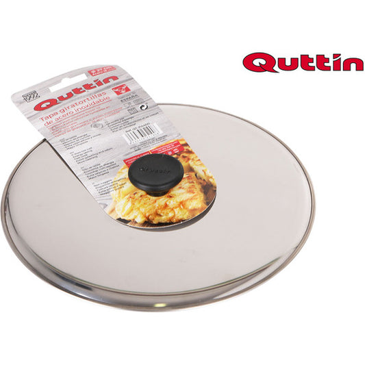 QUTTIN 27CM OMELETTE TURNER STEEL LID