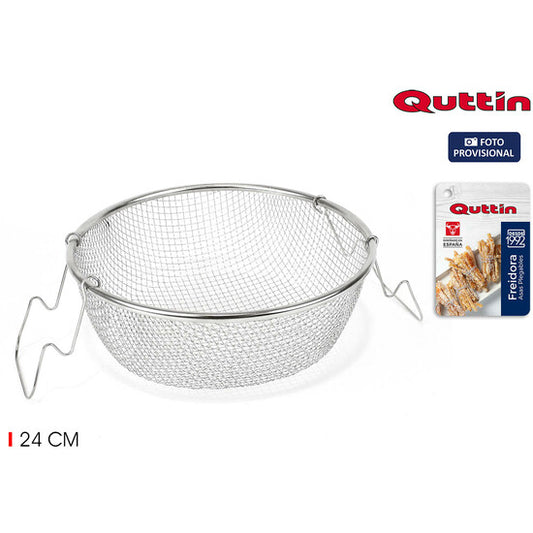 QUTTIN METAL FRYER 24CM 2 HANDLES