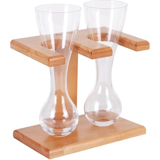 SYDNEY GLASSES PLUS PINE STAND