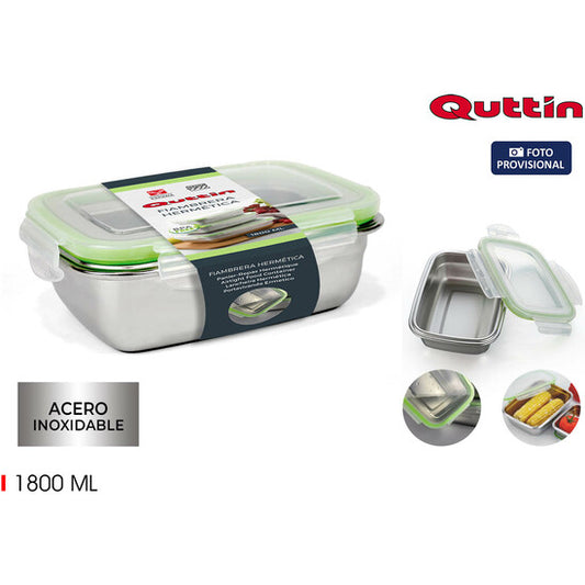 QUTTIN 1800ML RECTANGULAR HERMETIC LUNCH BOX