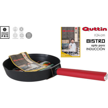 24CM ALUMINIUM PRESS SOFT HANDLE INDUCTION PAN BIST