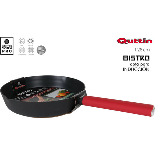 26CM ALUMINIUM PRESS PAN WITH SOFT INDUCTION BIST HANDLE