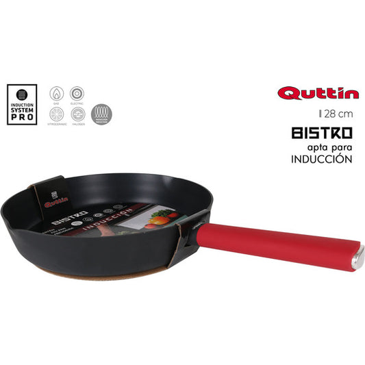 28CM ALUMINIUM PRESS SOFT HANDLE INDUCTION PAN BIST