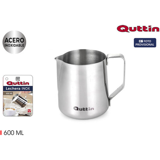 STAINLESS STEEL MILK CAN 600ML - QUTTIN