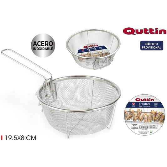 QUTTIN FOLDABLE METAL FRYER 19.5CM