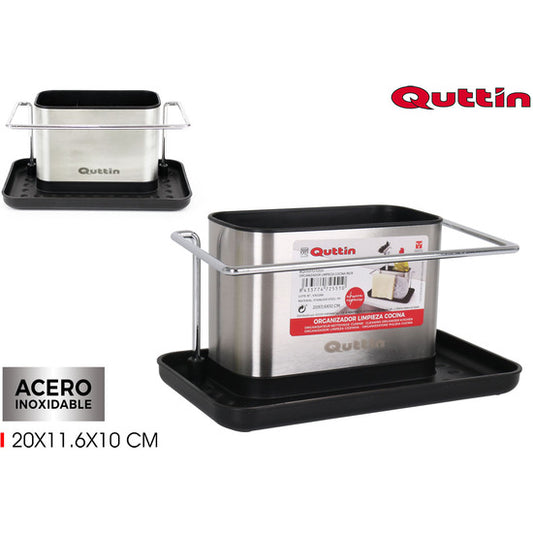 QUTTIN STAINLESS STEEL KITCHEN CLEANING ORGANIZER