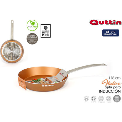 18CM ALUM.PRESS M/SS INDUCTION PAN NATIVE QUTTIN