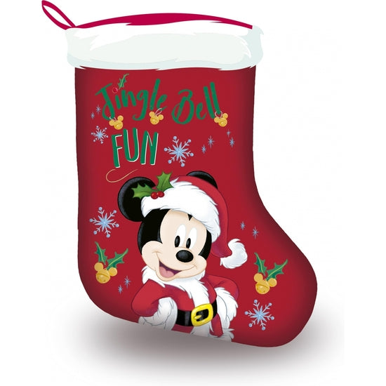 SANTA CLAUS SOCK 42CM MICKEY MOUSE "HAPPY SMILES"