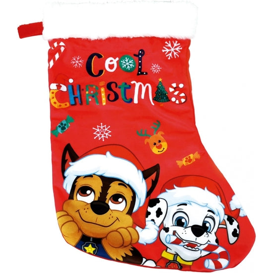 SANTA CLAUS SOCK 42CM PAW PATROL "FRIENDSHIP"