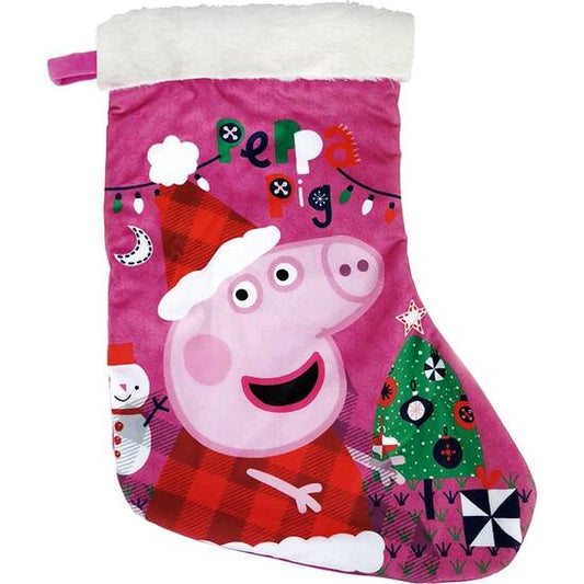 SANTA CLAUS SOCK 42CM PEPPA PIG "COZY CORNER"