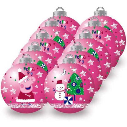 X20 BOLAS NAVIDAD 6CM PACK 10 PEPPA PIG "COSY CORNER"