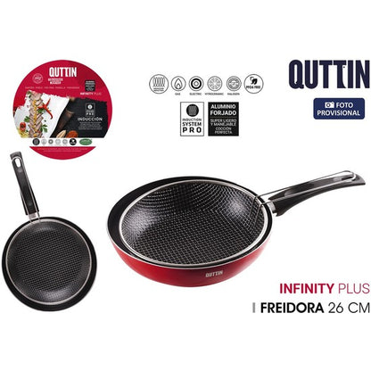 QUTTIN 26CM FRYING PAN WITH LOWER BASKET