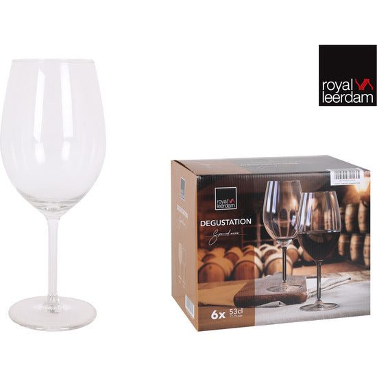 SET OF 6 WINE GLASSES 53CL DEGUSTATION