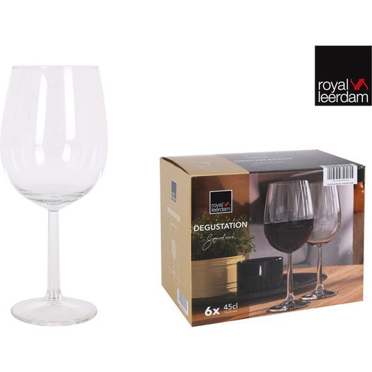 EK SET 6 WINE GLASSES 45CL DEGUSTATION