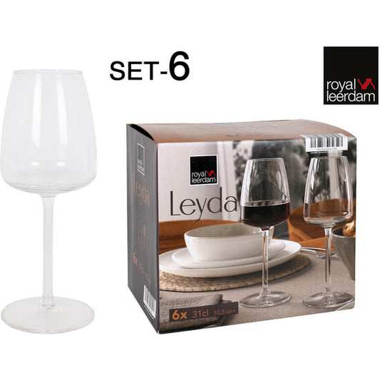 SET OF 6 WINE GLASSES 31CL LEYDA