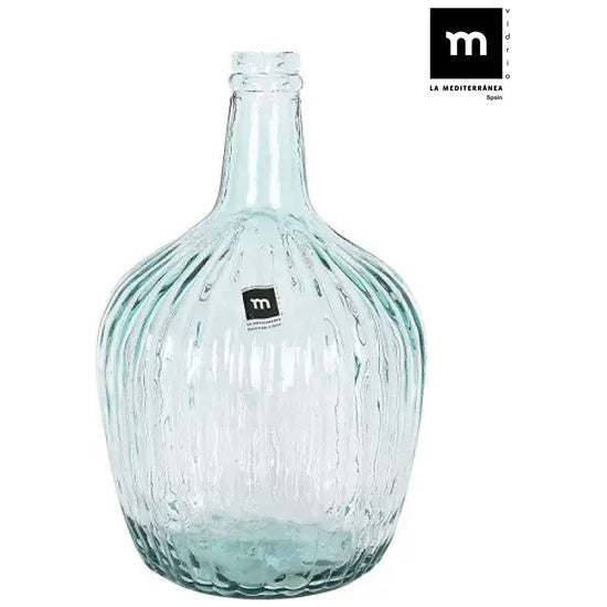 4 L. APPLE STRIPED GLASS BOTTLE