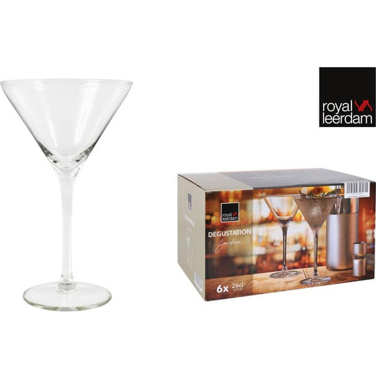 SET OF 6 COCKTAIL GLASSES 26CL DEGUSTATION